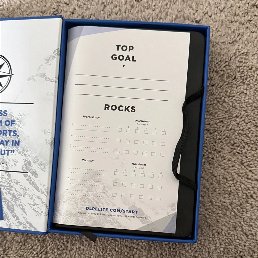 DLPELITE.com DLP ELITE JOURNAL Goal Tracking Brand New.